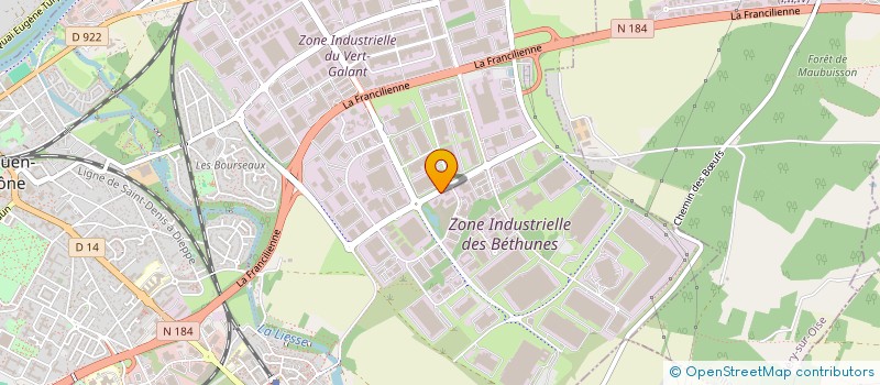 localisation de l'entreprise LES 3 F  SAINT-OUEN-L'AUMONE