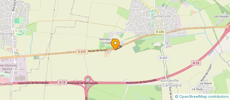 localisation de l'entreprise LES 3 F  BANNEVILLE-LA-CAMPAGNE