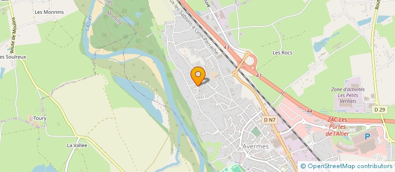 localisation de l'entreprise LES 3 F  AVERMES