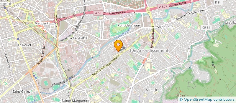 localisation de l'entreprise LES 3 F  MARSEILLE
