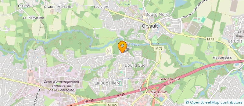 localisation de l'entreprise LES 3 FEES à ORVAULT