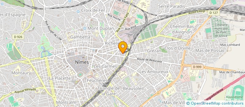 localisation de l'entreprise LES 3 FILLES  NIMES