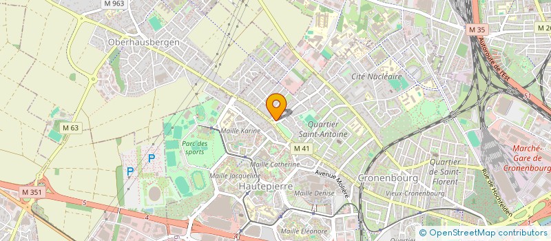 localisation de l'entreprise LES 3 FILS  STRASBOURG