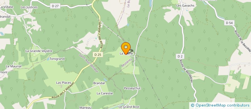 localisation de l'entreprise LES 3 FONTAINES  MOLIERES