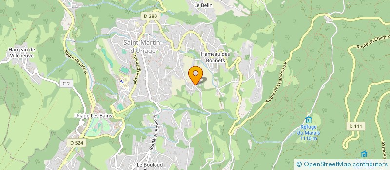 localisation de l'entreprise LES 3 FONTAINES  LE VERSOUD