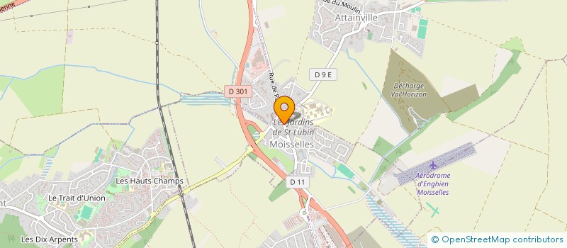 localisation de l'entreprise LES 3 FRERES à MOISSELLES