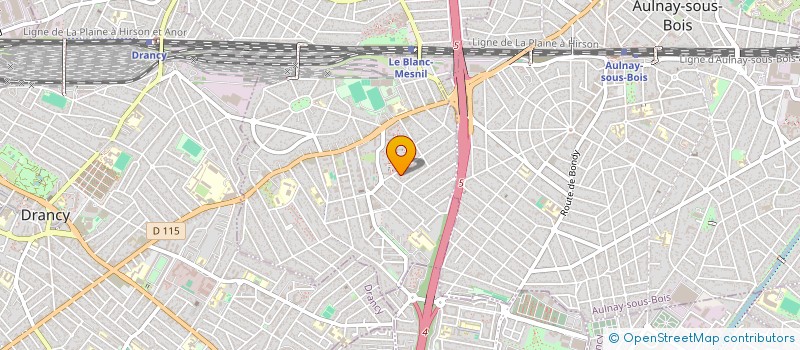 localisation de l'entreprise LES 3 FRERES à LE BLANC-MESNIL