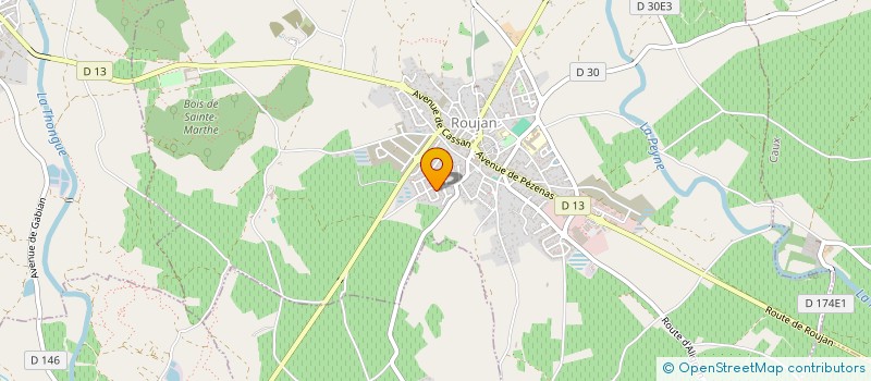 localisation de l'entreprise LES 3 FRERES  ROUJAN