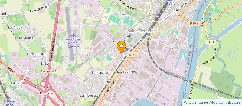 localisation de l'entreprise LES 3 FRERES à MACON