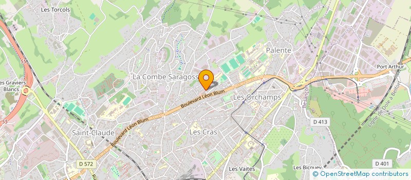 localisation de l'entreprise LES 3 FRERES  BESANCON