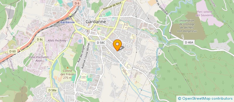 localisation de l'entreprise LES 3 FUSILS à GARDANNE