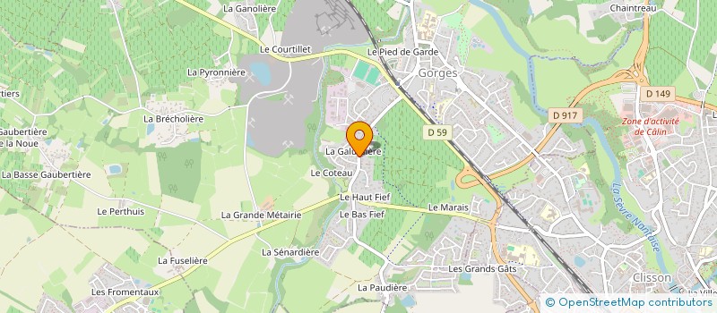 localisation de l'entreprise LES 3 G  GORGES