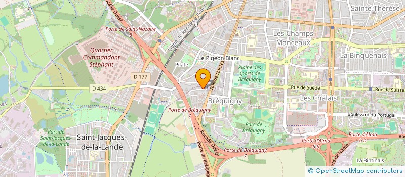 localisation de l'entreprise LES 3 G  RENNES