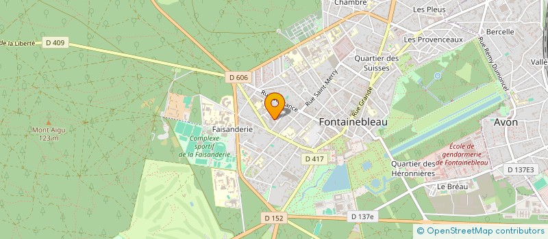 localisation de l'entreprise LES 3 G  FONTAINEBLEAU
