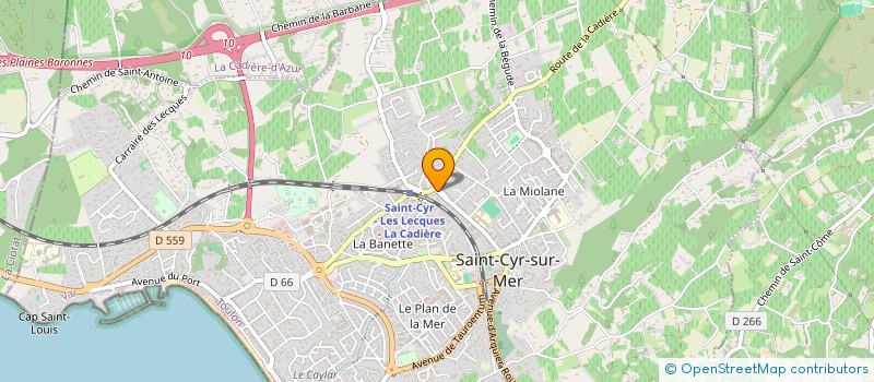 localisation de l'entreprise LES 3 G à SAINT-CYR-SUR-MER