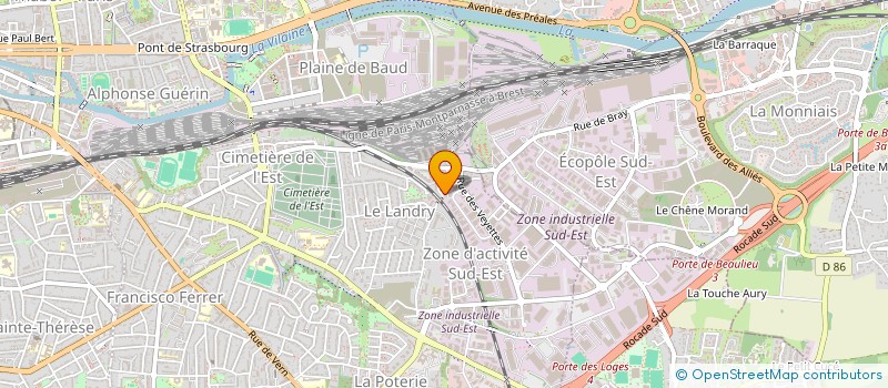 localisation de l'entreprise LES 3 G SARL à RENNES