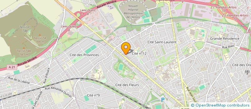 localisation de l'entreprise LES 3 GALIBOTS  LENS