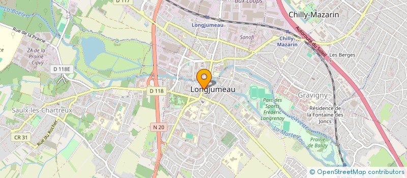 localisation de l'entreprise LES 3 GAUCHON à LONGJUMEAU