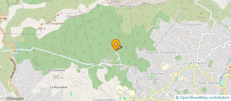 localisation de l'entreprise LES 3 GOLD  OLLIOULES