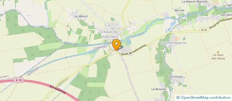 localisation de l'entreprise LES 3 GRACES à SCEAUX-DU-GATINAIS