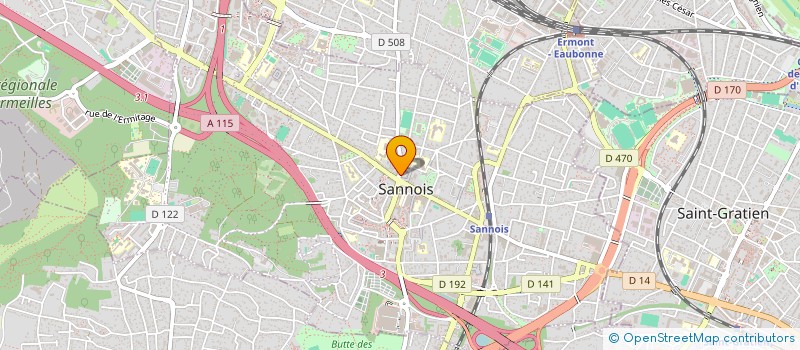 localisation de l'entreprise LES 3 H à SANNOIS