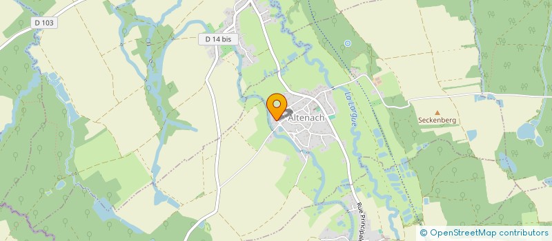 localisation de l'entreprise LES 3 H  ALTENACH