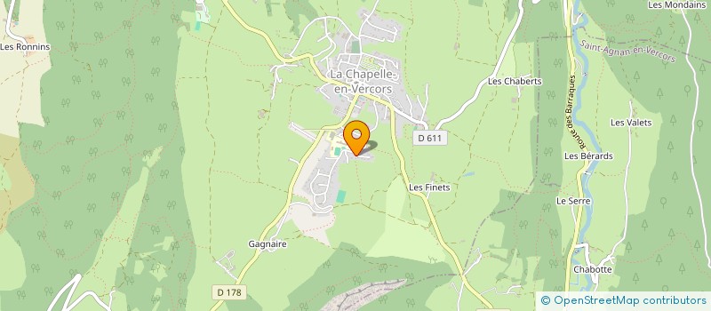 localisation de l'entreprise LES 3 H à LA CHAPELLE-EN-VERCORS