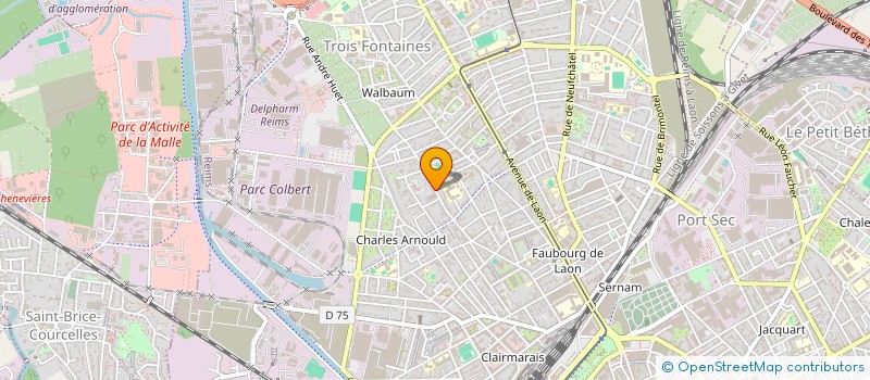 localisation de l'entreprise LES 3 HORLOGES  REIMS