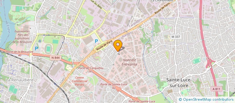 localisation de l'entreprise LES 3 ILETS à NANTES