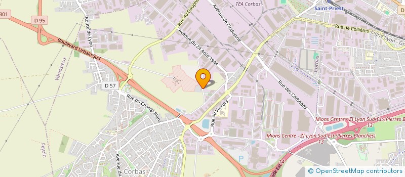 localisation de l'entreprise LES 3 IMMEUBLES à CORBAS