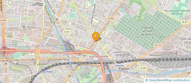 localisation de l'entreprise LES 3 J à PANTIN
