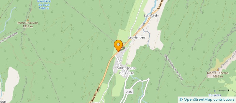 localisation de l'entreprise LES 3 J  SAINT-JEAN-DE-COUZ