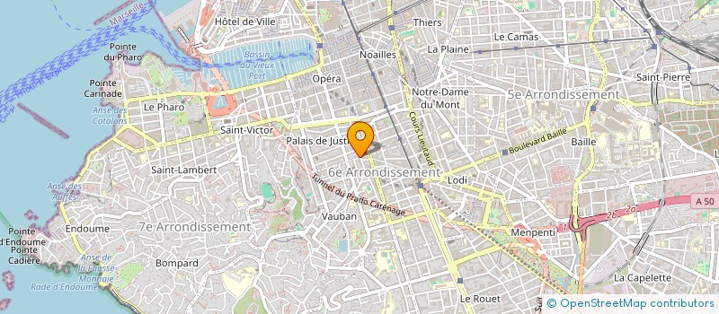 localisation de l'entreprise LES 3 J à MARSEILLE