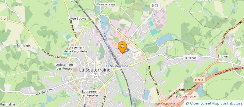 localisation de l'entreprise LES 3 J  LA SOUTERRAINE