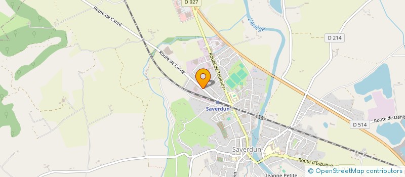 localisation de l'entreprise LES 3 J à SAVERDUN