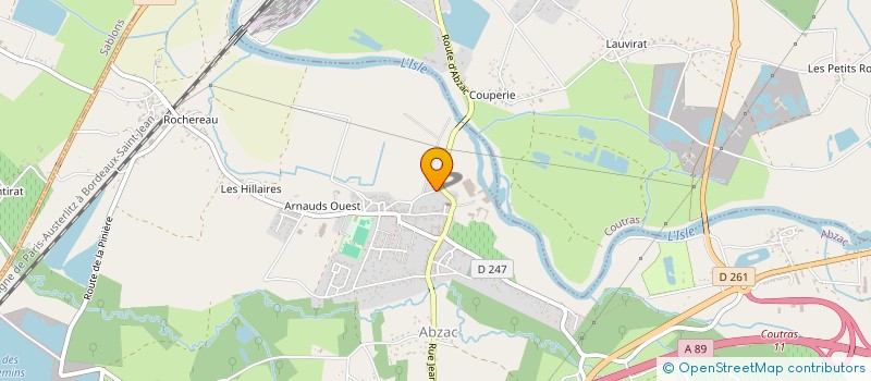 localisation de l'entreprise LES 3 JADES à ABZAC