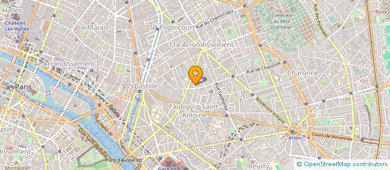 localisation de l'entreprise LES 3 JEANNETTES  PARIS