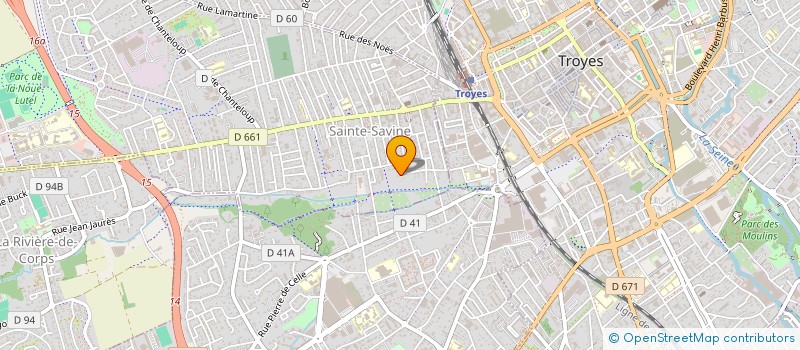 localisation de l'entreprise LES 3 K  SAINTE-SAVINE