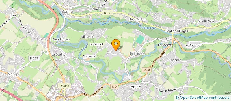 localisation de l'entreprise LES 3 KOALAS  FILLINGES