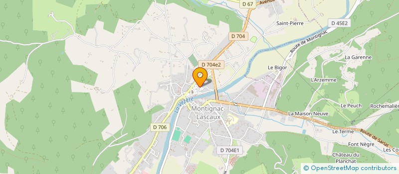 localisation de l'entreprise LES 3 L à MONTIGNAC-LASCAUX