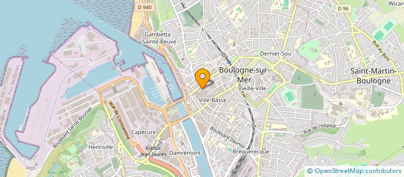 localisation de l'entreprise LES 3 L à BOULOGNE-SUR-MER