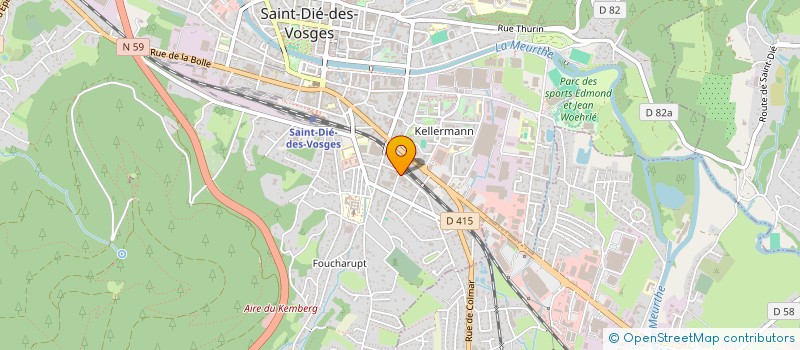 localisation de l'entreprise LES 3 L  SAINT-DIE-DES-VOSGES