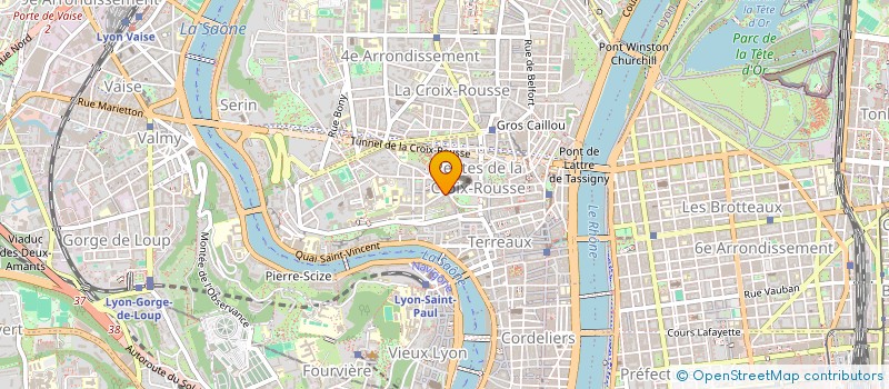 localisation de l'entreprise LES 3 L à LYON