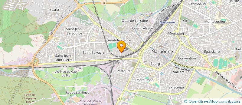 localisation de l'entreprise LES 3 LACS  NARBONNE