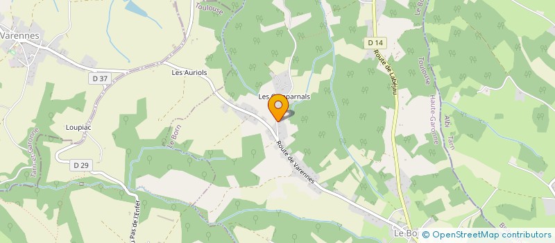 localisation de l'entreprise LES 3 LACS  LE BORN