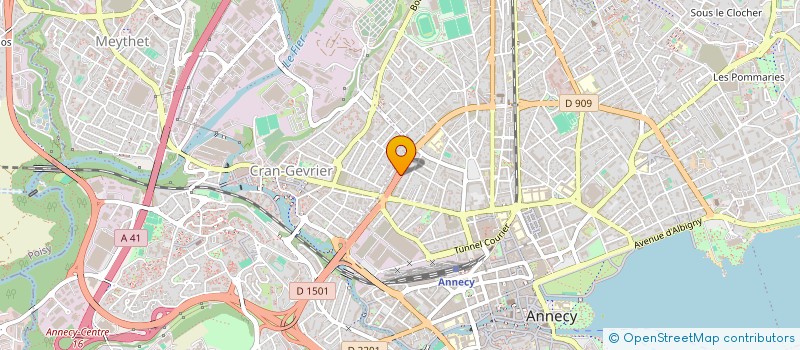 localisation de l'entreprise LES 3 LACS à ANNECY