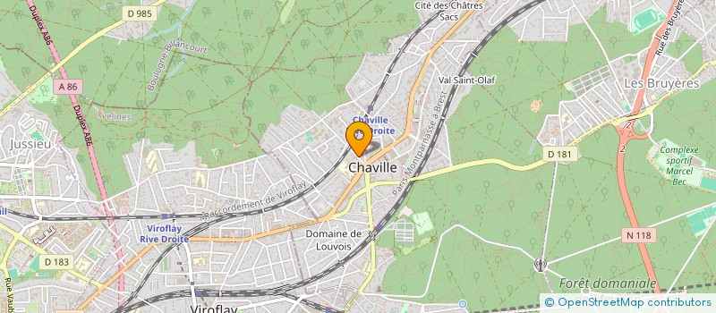 localisation de l'entreprise LES 3 LEZARDS à CHAVILLE