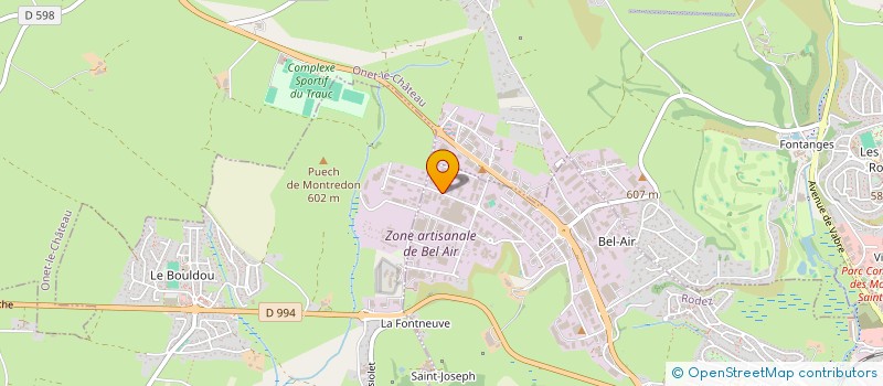 localisation de l'entreprise LES 3 LUMIERES  RODEZ