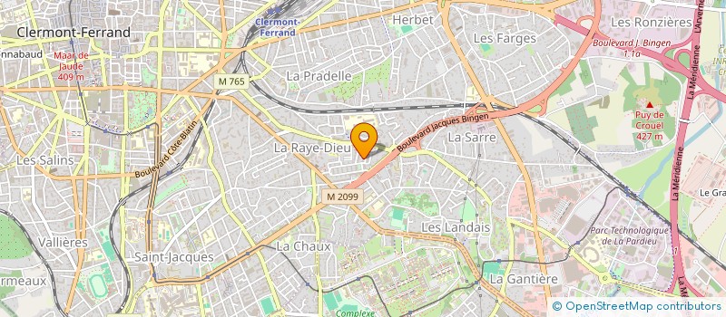 localisation de l'entreprise LES 3 LUTINS  CLERMONT-FERRAND