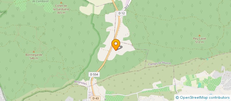 localisation de l'entreprise LES 3 M  CAMPS-LA-SOURCE